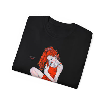 Unisex Ultra Cotton Tee - Motiv: Front Julia,  H 33,5 cm