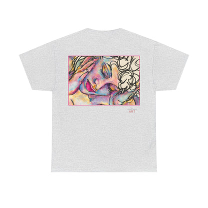 Unisex Heavy Cotton Tee - Motiv:  Motiv: Front Mara, H 9 cm & Rückseite Mara, H 27 cm