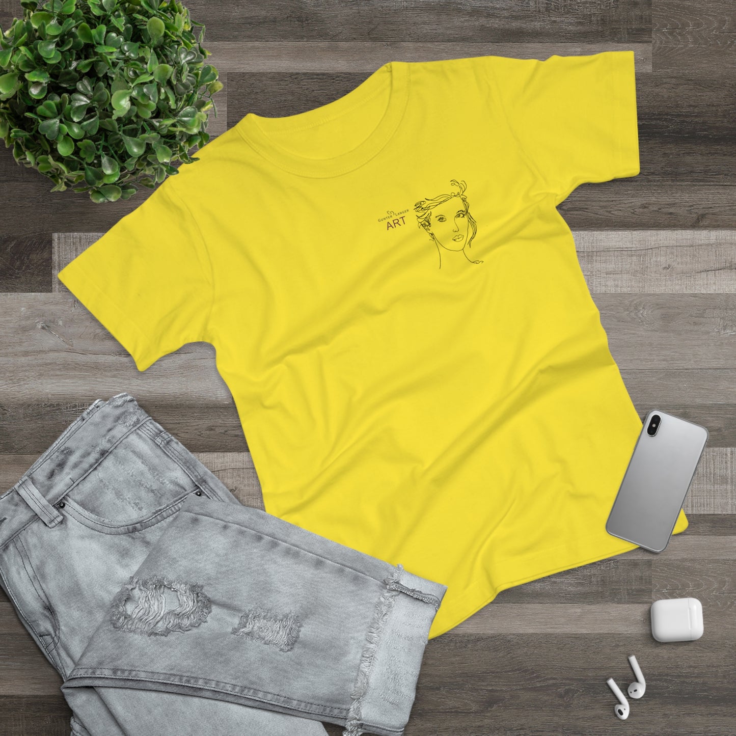 Single Jersey Women's T-shirt - hell - Motiv: Helena, H 11,5 cm