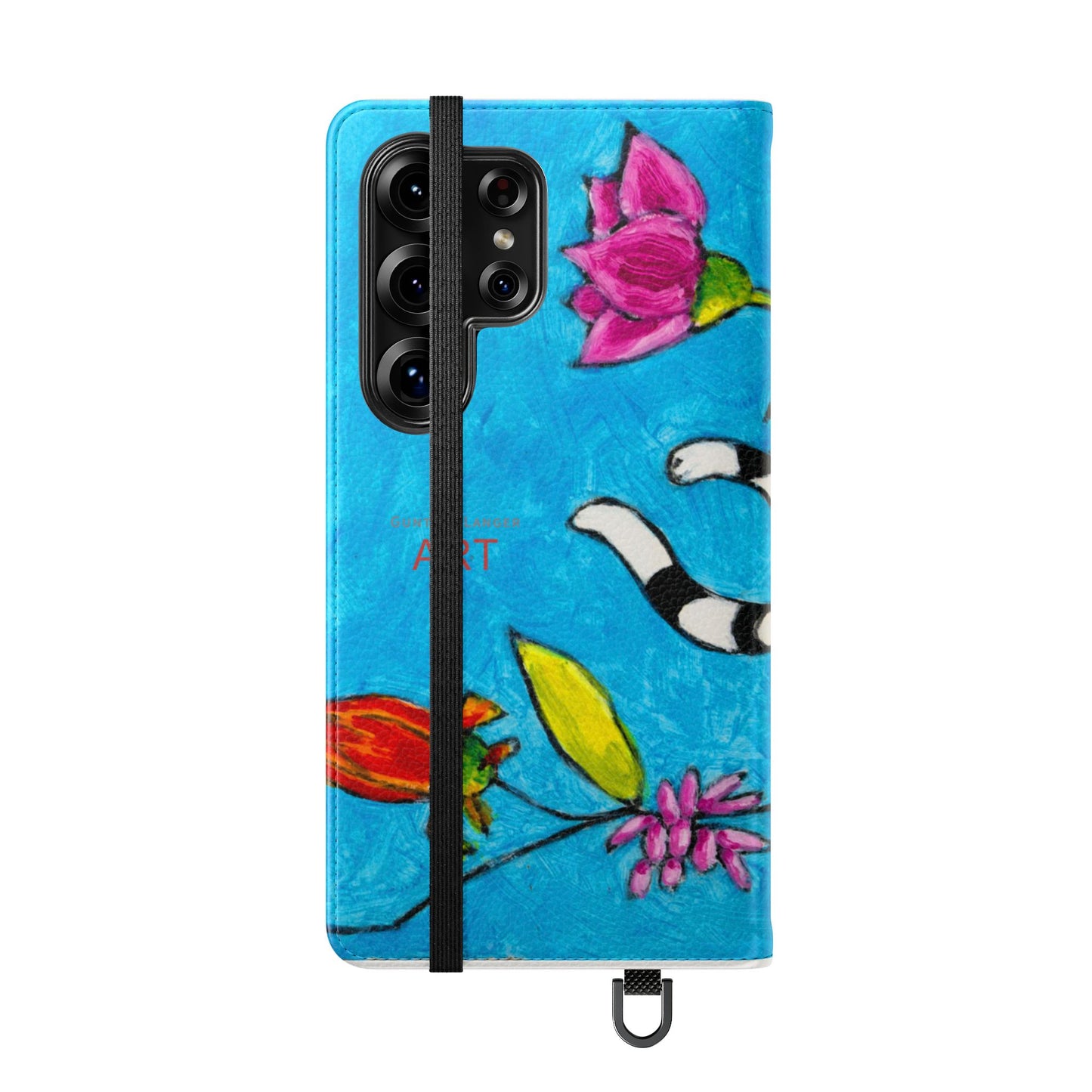 Flip Cases - Motiv: Gescheckte Katze schwebt