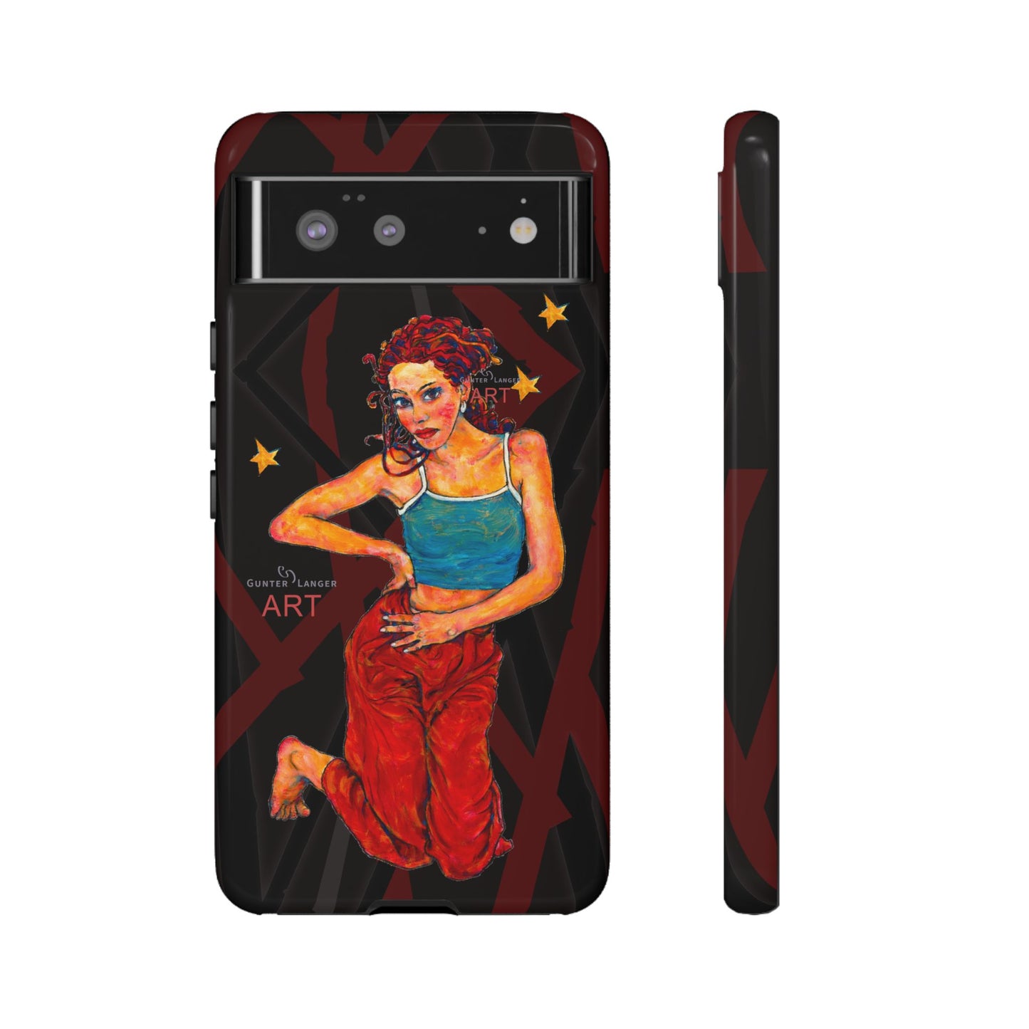 Tough Cases - Google Pixel - Samsung Galaxy - Motiv: Lea, Sternenhimmel, Mikado3