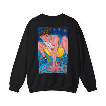 Unisex Heavy Blend™ Crewneck Sweatshirt - Motiv: Front Alva (Ausschnitt) &  Rückseite Alva