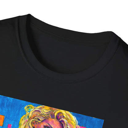 Unisex Softstyle T-Shirt - Motiv: Front Maria,  H 33cm