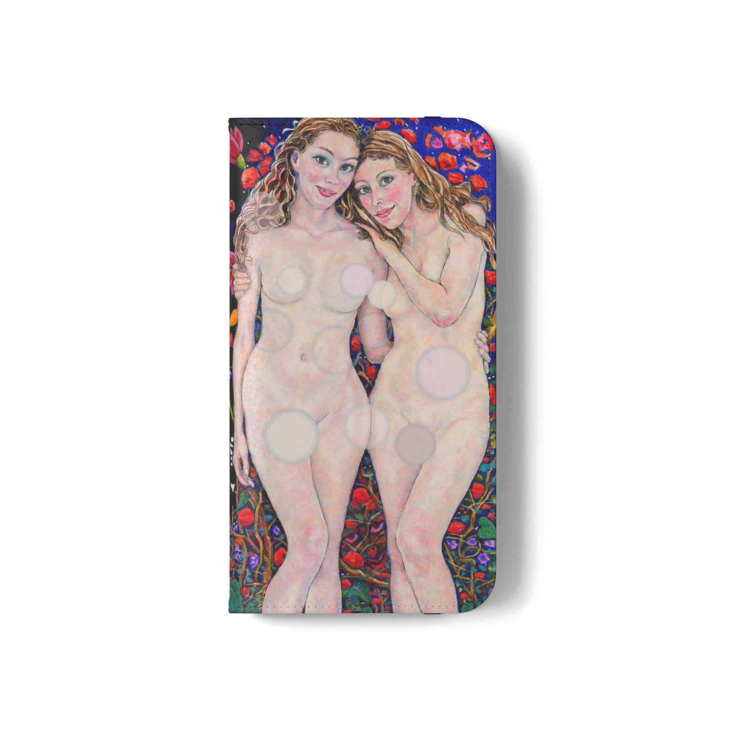 Flip Cases - Motiv: Waldnymphen, Schwarz, Seifenblasen