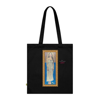 Organic Cotton Tote Bag - Motiv: Marie (gerahmt), einseitig bedruckt, H 30 cm