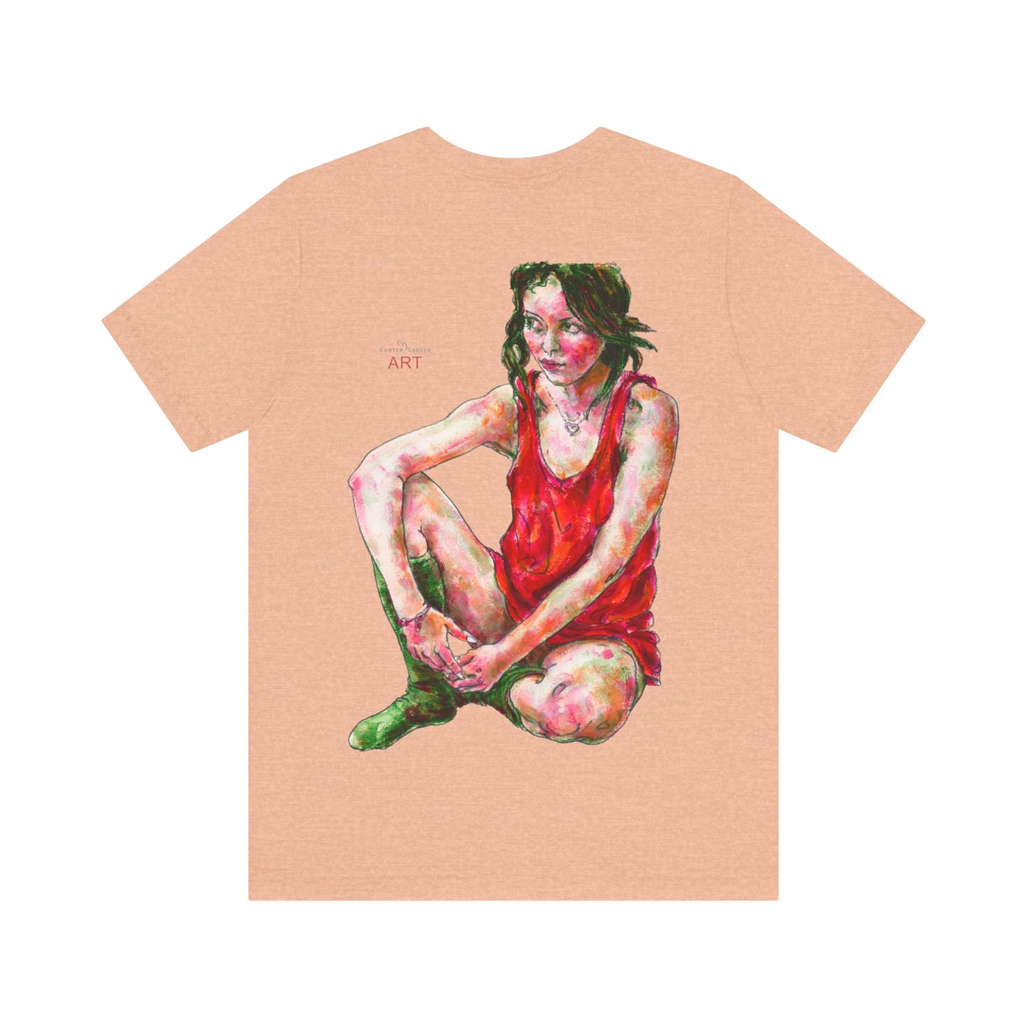 Unisex Jersey Short Sleeve Tee - Motiv: Front Alea (Ausschnitt) & Rückseite  Alea
