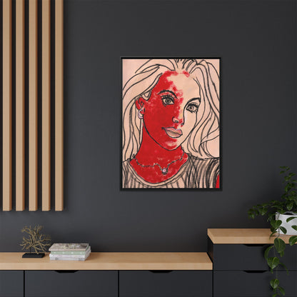 Matte Canvas, Framed (Multi-color) - Motiv: Christina, H 91,4 cm bis 152,4 cm