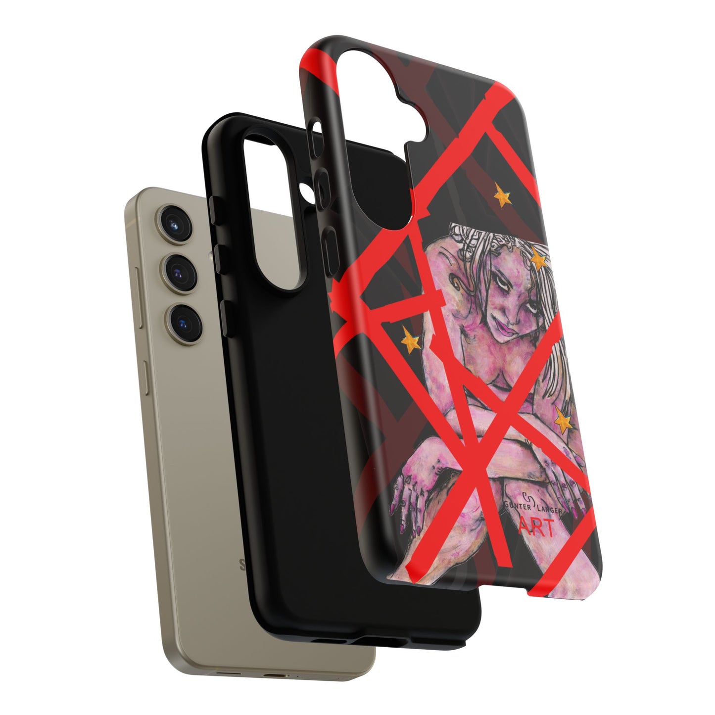Tough Cases - Google Pixel - Samsung Galaxy - Motiv: Stella, Mikado