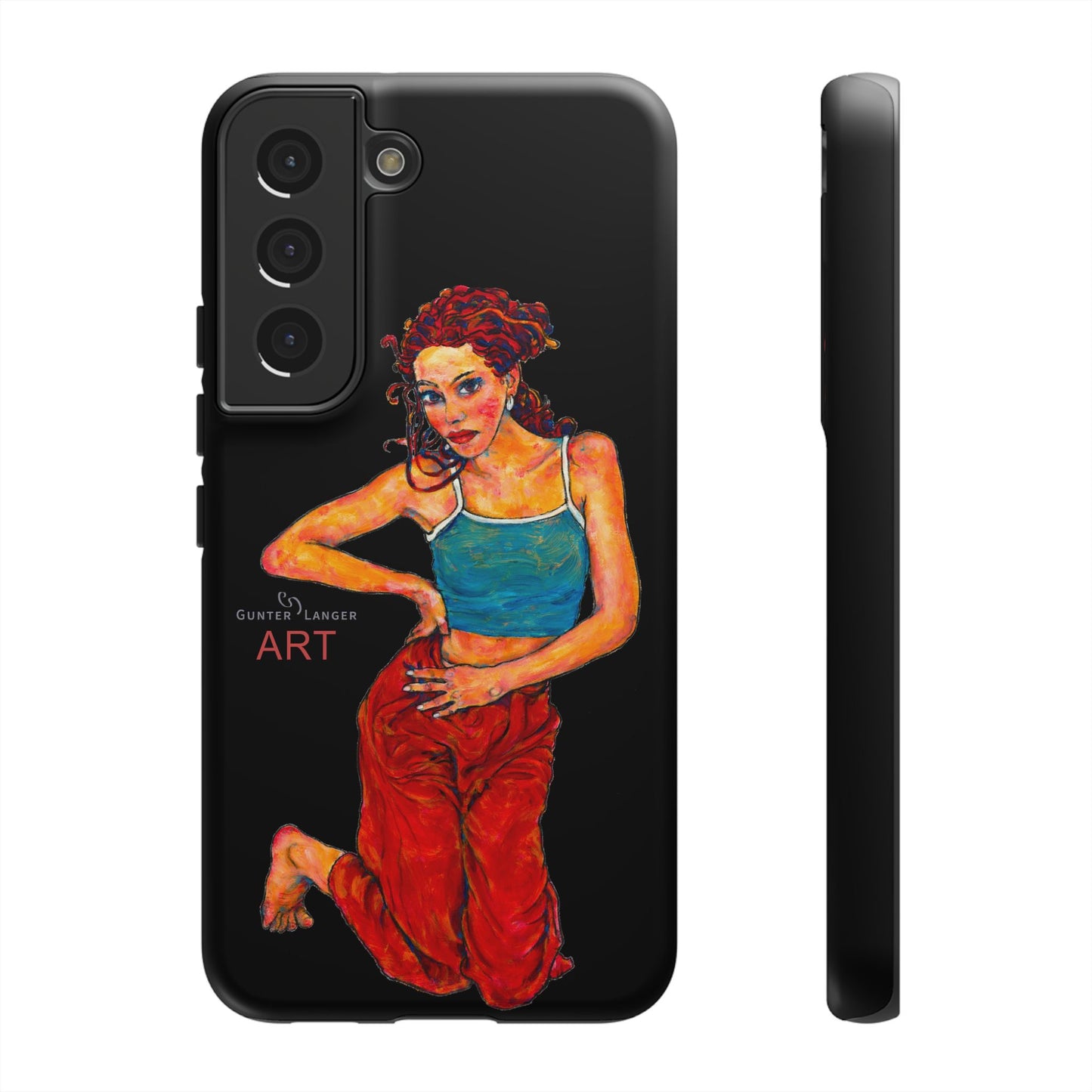 Tough Cases - Google Pixel - Samsung Galaxy - Motiv: Lea, Schwarz