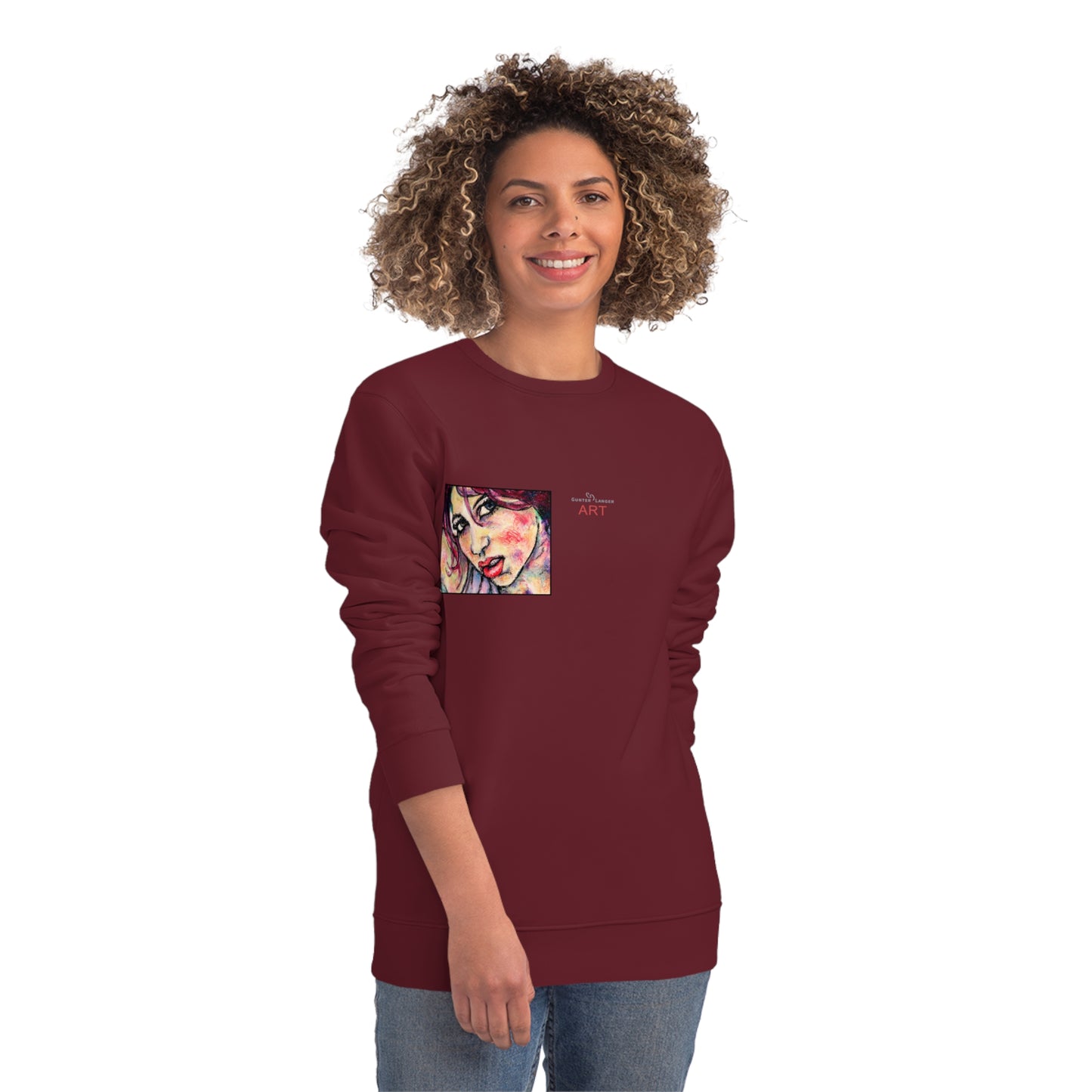 Unisex Changer Sweatshirt - Motiv: Front Nike, H12 cm (klein) & Rückseite Nike, H 43 cm