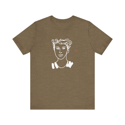 Unisex Jersey Short Sleeve Tee Shirt - Motiv: Front Lars,  H 24,5 cm