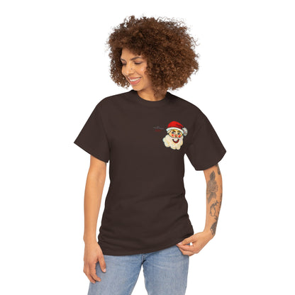 Unisex Heavy Cotton Tee - Motiv: Weihnachtsmann, H 13 cm