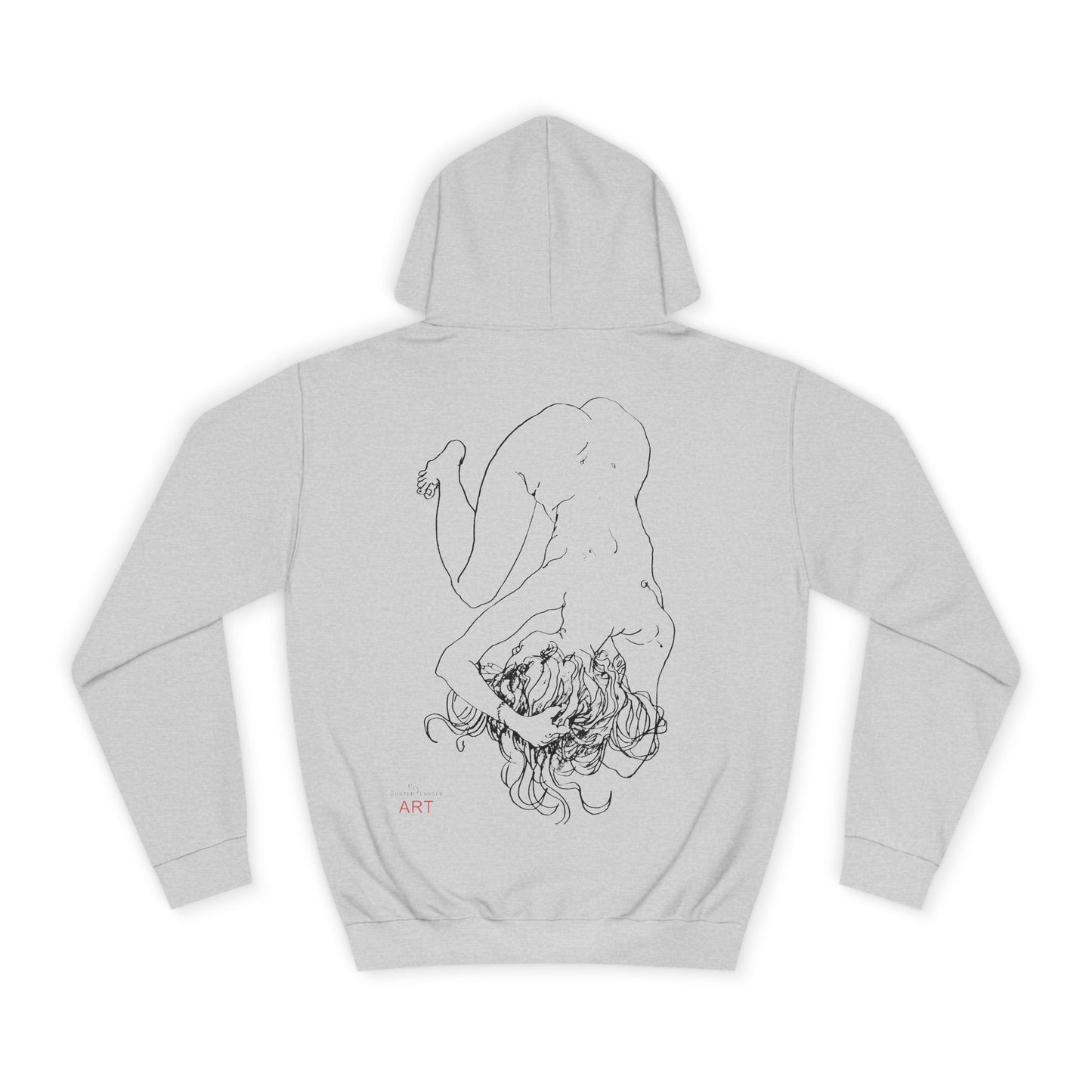 Unisex College Hoodie - Motiv: Rückseite Alisha, H 49 cm