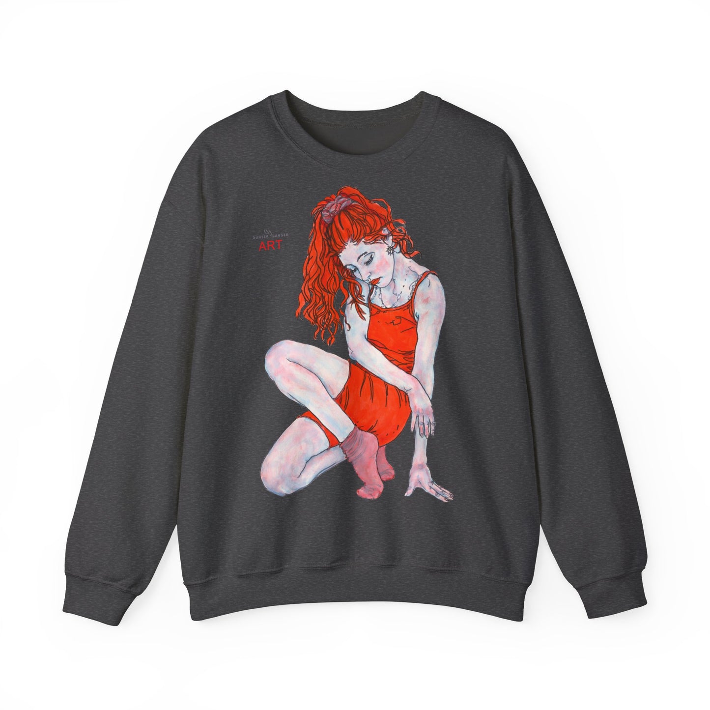 Unisex Heavy Blend™ Crewneck Sweatshirt - Motiv: Front Julia & Rückseite Julia
