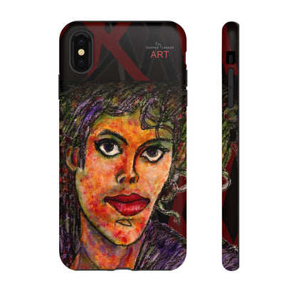 Tough Cases - iPhone - Motiv: MJ, Schwarz
