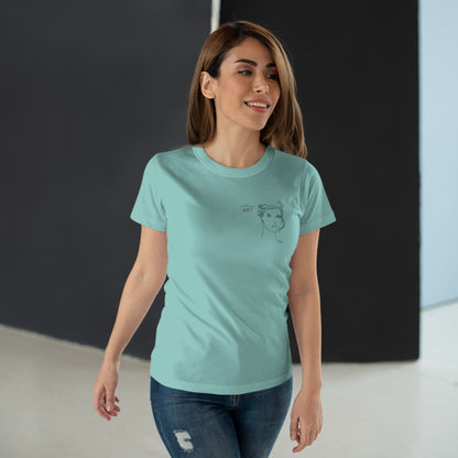 Single Jersey Women's T-shirt - hell - Motiv: Helena, H 11,5 cm