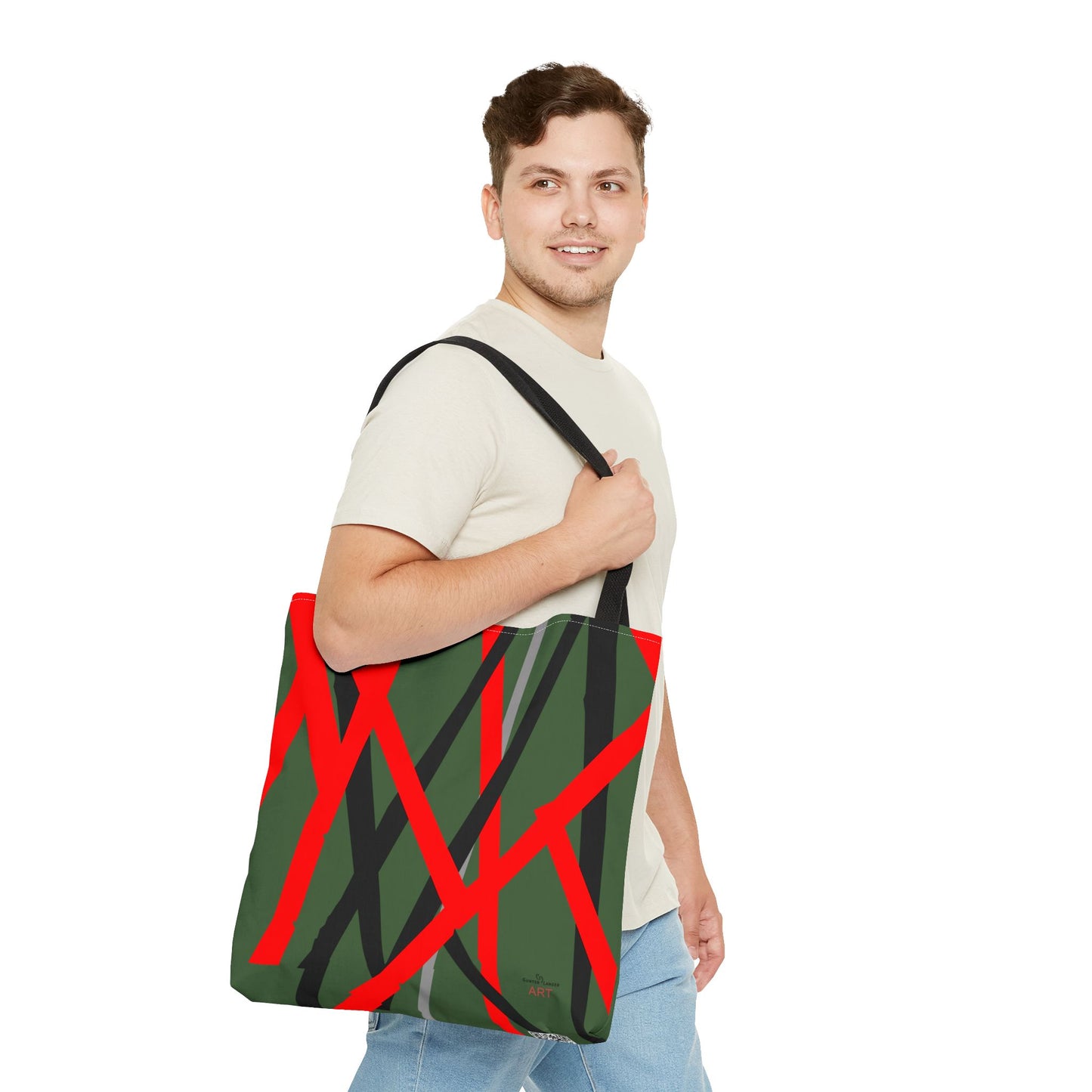 Tote Bag (AOP) - Motiv: Mikado, Grün