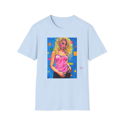 Unisex Softstyle T-Shirt - Motiv: Front Maria,  H 33cm