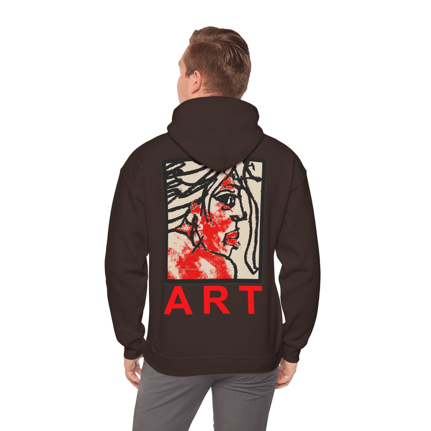 Unisex Heavy Blend™ Hooded Sweatshirt - Motiv: Rückseite "Ria", H43 cm