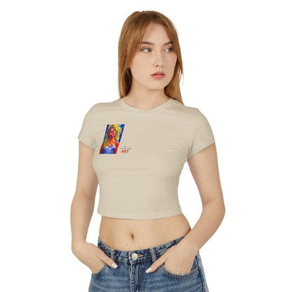 Women's Baby Tee - Motiv: Front Mascha, H36 cm & Rückseite Mascha, H 9,5 cm