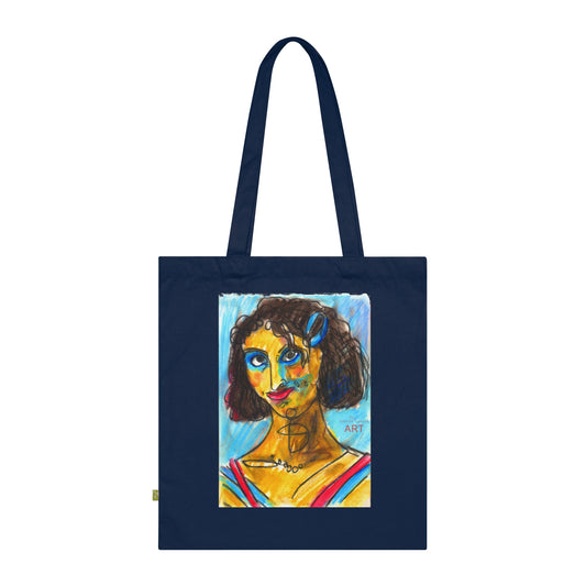 Organic Cotton Tote Bag - Motiv: Frechdax, einseitig bedruckt, H30,5 cm