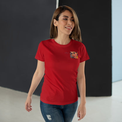 Single Jersey Women's T-shirt - Motiv: Lea, H 7 cm