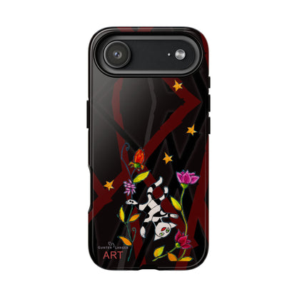 Tough Cases - iPhone - Motiv: Katze schwebt und Ranken, H 7,73 cm, Mikado3