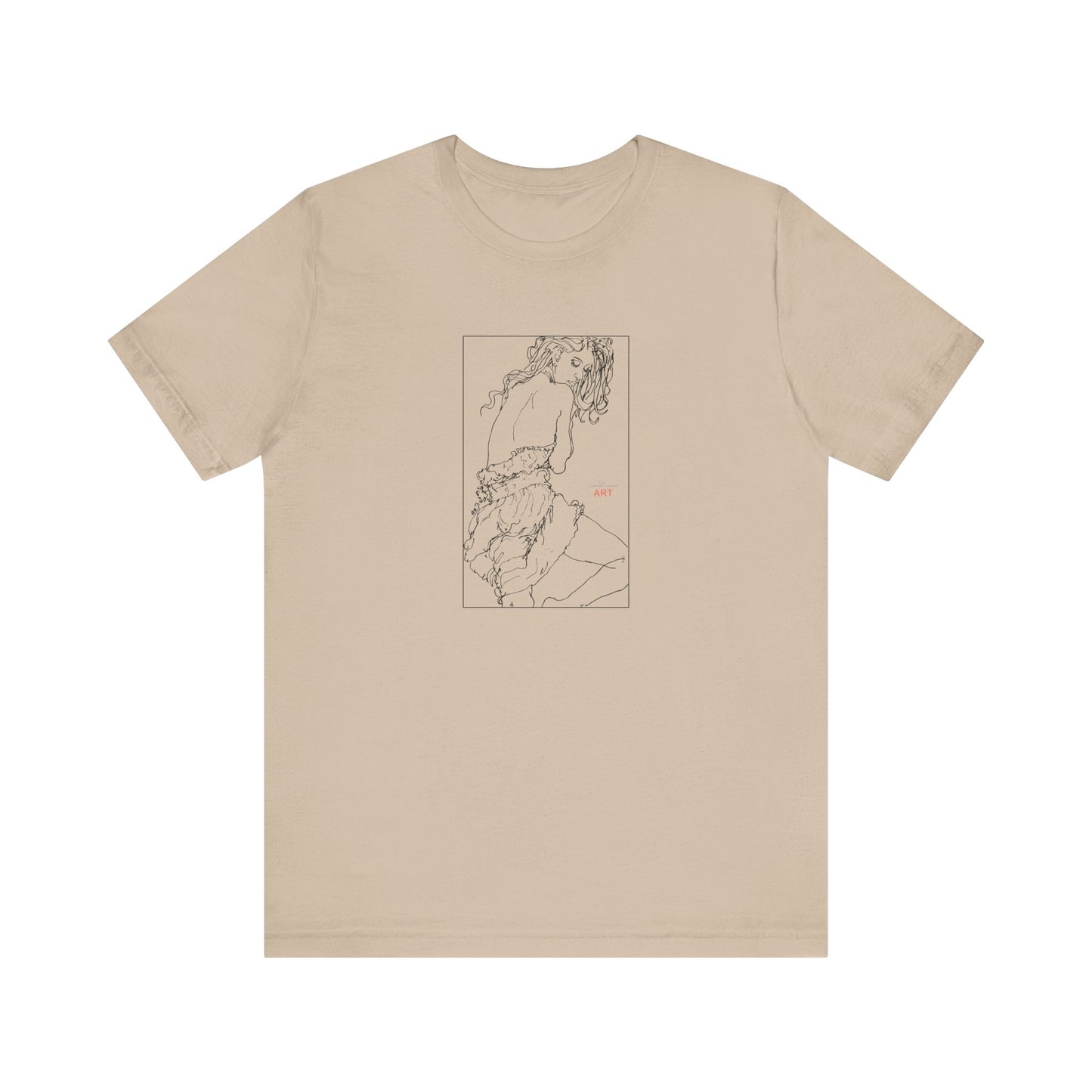Unisex Jersey Short Sleeve Tee - Motiv: Front Giselle, im Kasten H 25 cm