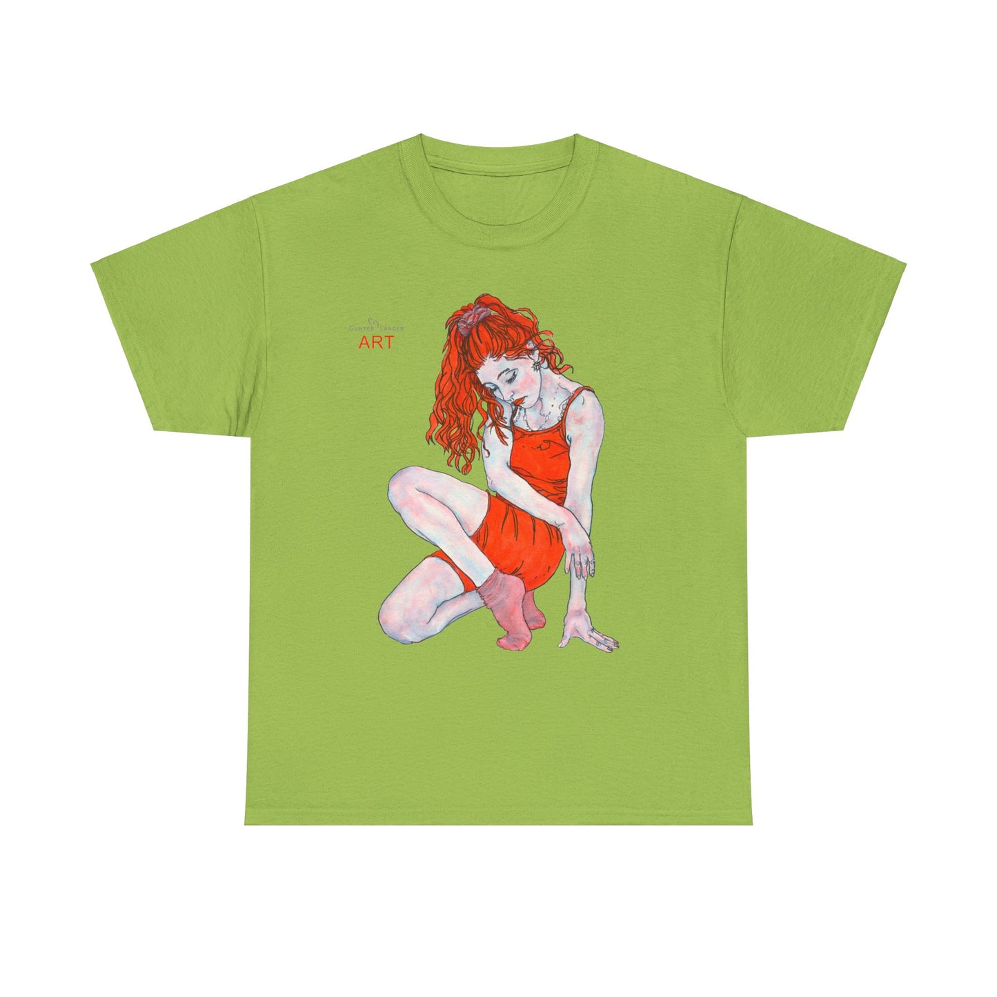Unisex Heavy Cotton Tee - Motiv: Front Julia, H 41 cm