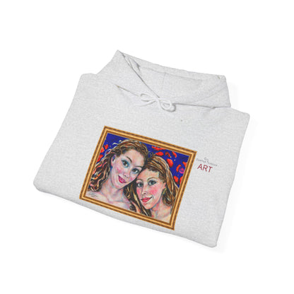 Unisex Heavy Blend™ Hooded Sweatshirt - Motiv: Front "Freundinnen" H 17,5 cm