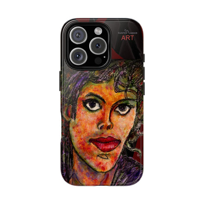 Tough Cases - iPhone - Motiv: MJ, Schwarz