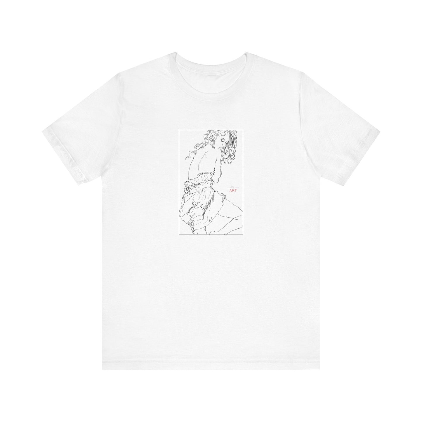 Unisex Jersey Short Sleeve Tee - Motiv: Front Giselle, im Kasten H 25 cm