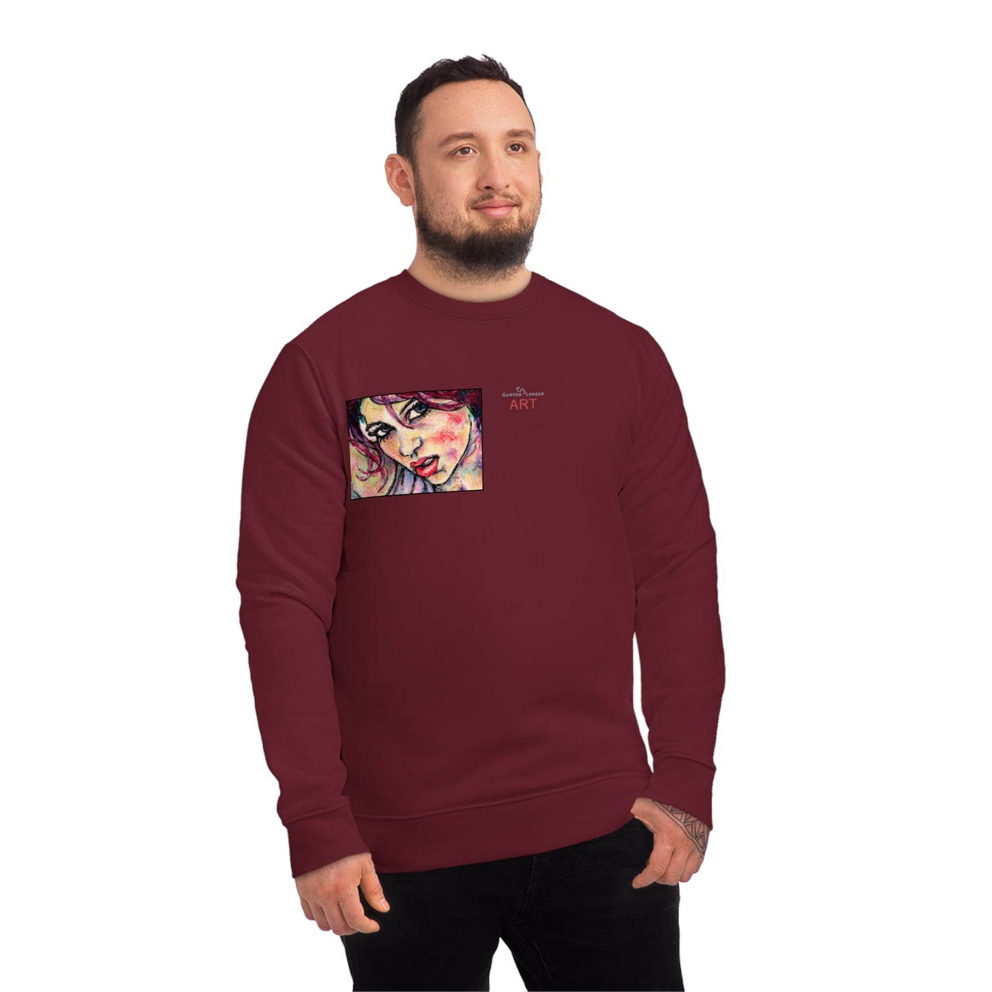 Unisex Changer Sweatshirt - Motiv: Front Nike, H12 cm (klein) & Rückseite Nike, H 43 cm