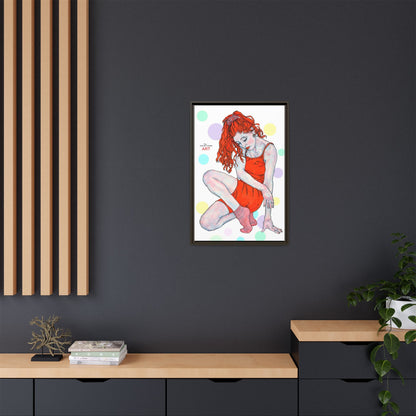 Matte Canvas, Framed (Multi-color) - Motiv:  Julia, Farbkreise, Format klein H 30,5 bis 76,2 cm