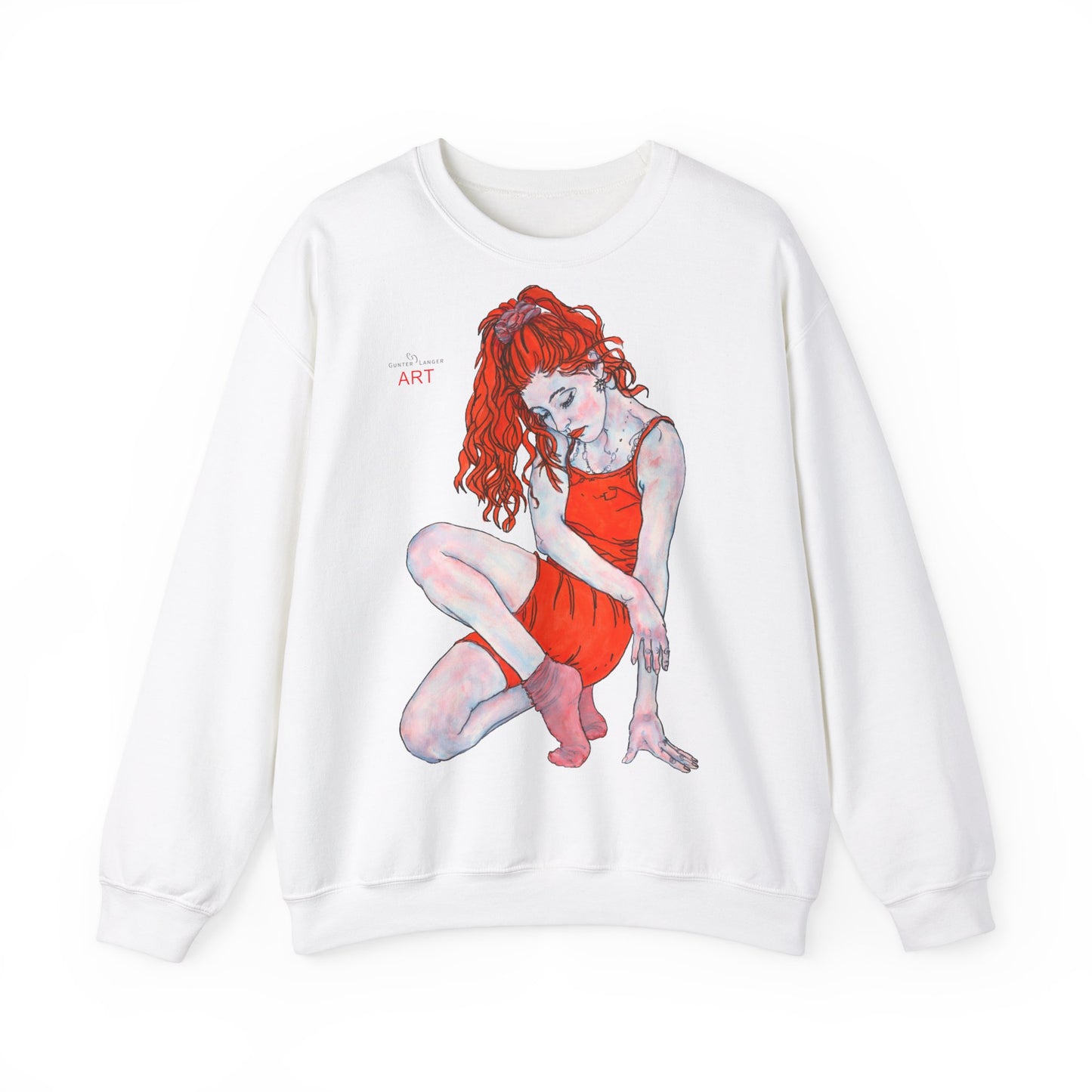 Unisex Heavy Blend™ Crewneck Sweatshirt - Motiv: Front Julia & Rückseite Julia