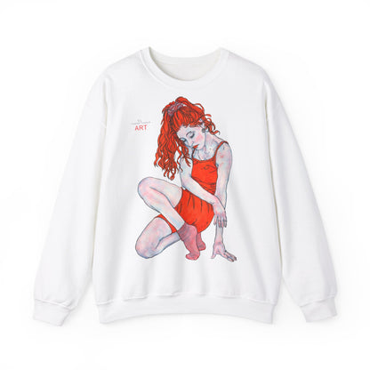 Unisex Heavy Blend™ Crewneck Sweatshirt - Motiv: Front Julia & Rückseite Julia