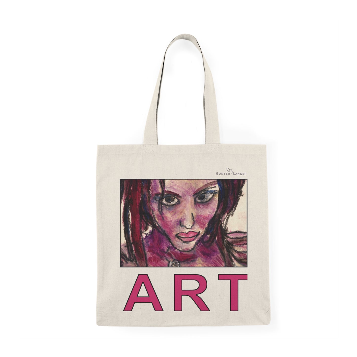Natural Tote Bag  - Lola ART, einseitig bedruckt, H 17,5 cm