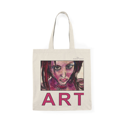 Natural Tote Bag  - Lola ART, einseitig bedruckt, H 17,5 cm