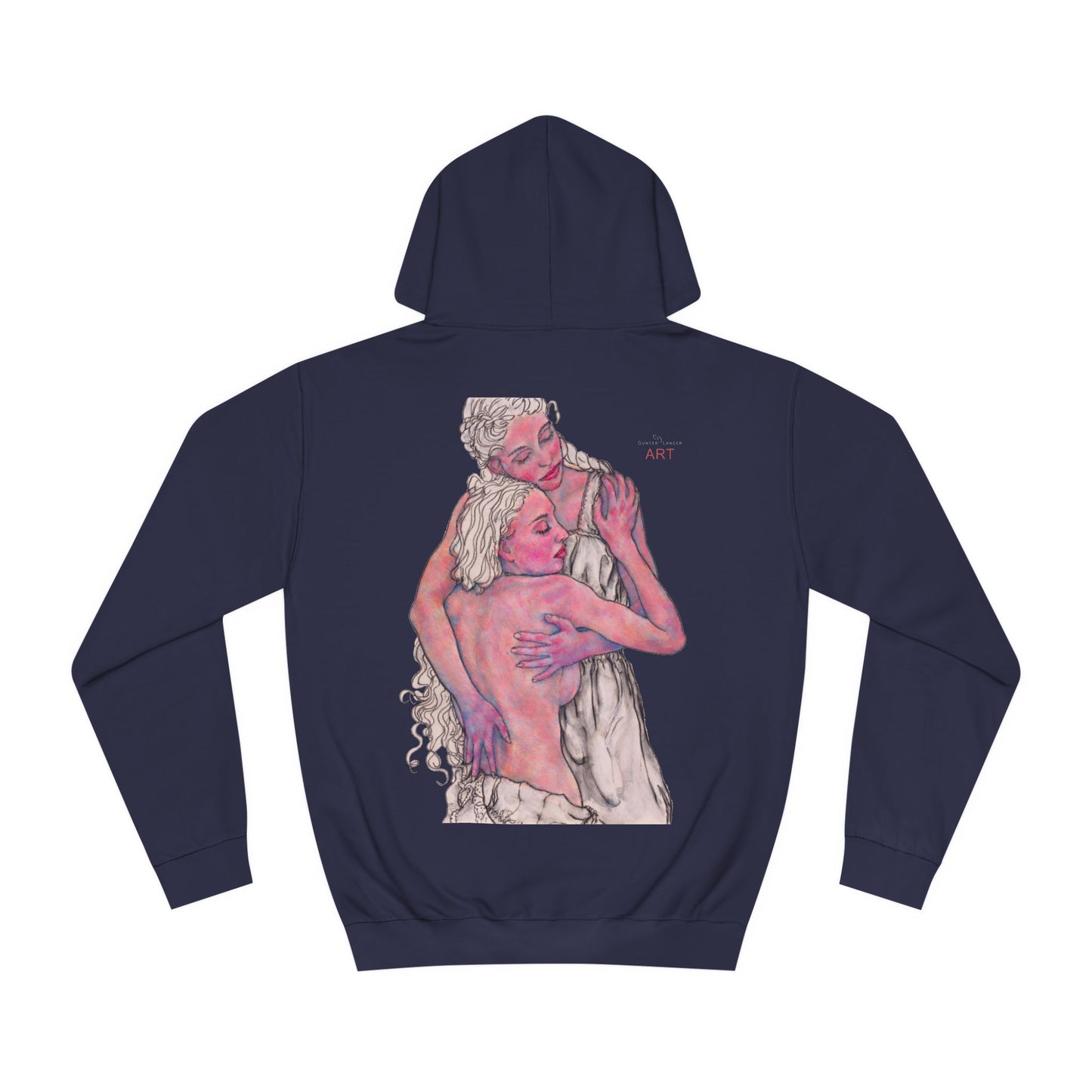 Unisex College Hoodie - Motiv: Front Zuflucht & Rückseite Zuflucht