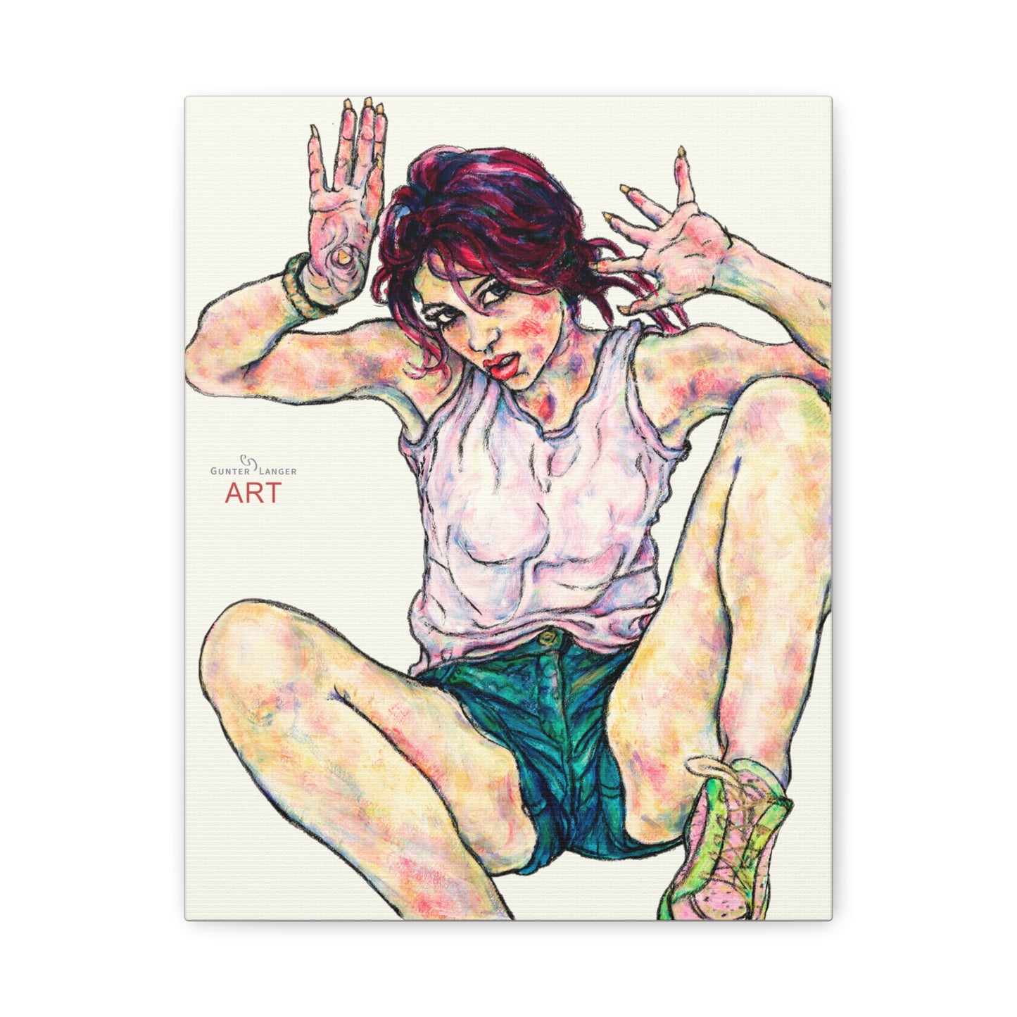 Matte Canvas, Stretched, 1.25" - Motiv: Sehnsucht stillen,  H 35,5;  51; 61 cm