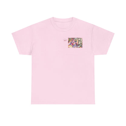 Unisex Heavy Cotton Tee - Motiv:  Motiv: Front Mara, H 9 cm & Rückseite Mara, H 27 cm