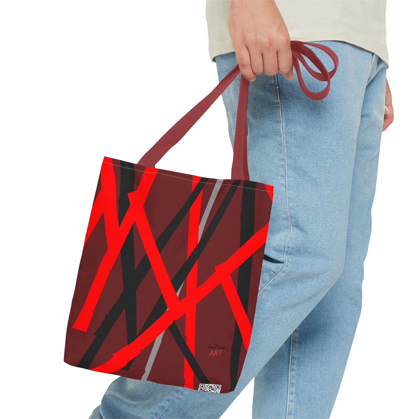 Tote Bag (AOP) - Motiv: Mikado, Rot