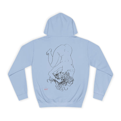 Unisex College Hoodie - Motiv: Rückseite Alisha, H 49 cm