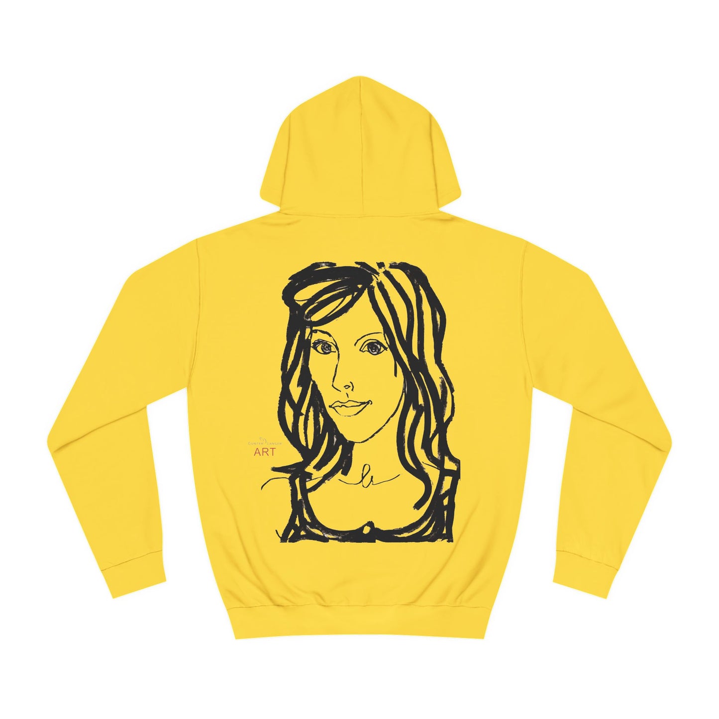 Unisex College Hoodie -  Motiv: Front Esther (klein) & Rückseite Esther