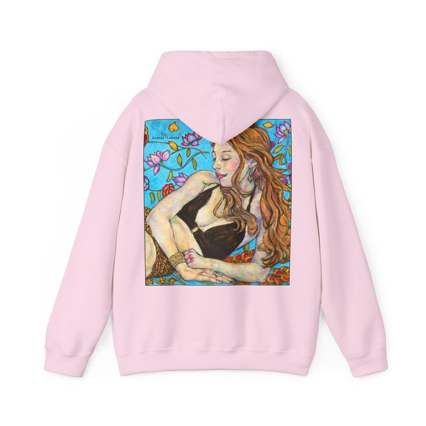 Unisex Heavy Blend™ Hooded Sweatshirt - Motiv: Front Ida, (Ausschnitt H 8,5 cm) & Rückseite Ida, H 42,5 cm