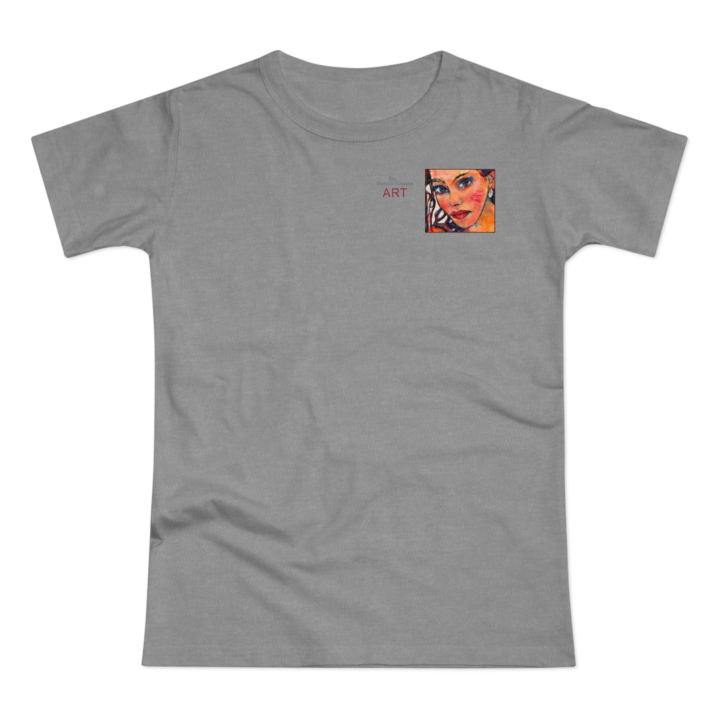 Single Jersey Women's T-shirt - Motiv: Lea, H 7 cm