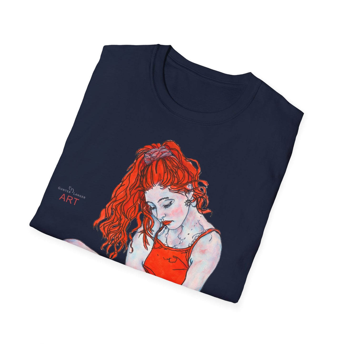 Unisex Softstyle T-Shirt - Motiv: Front Julia,  H 46 cm