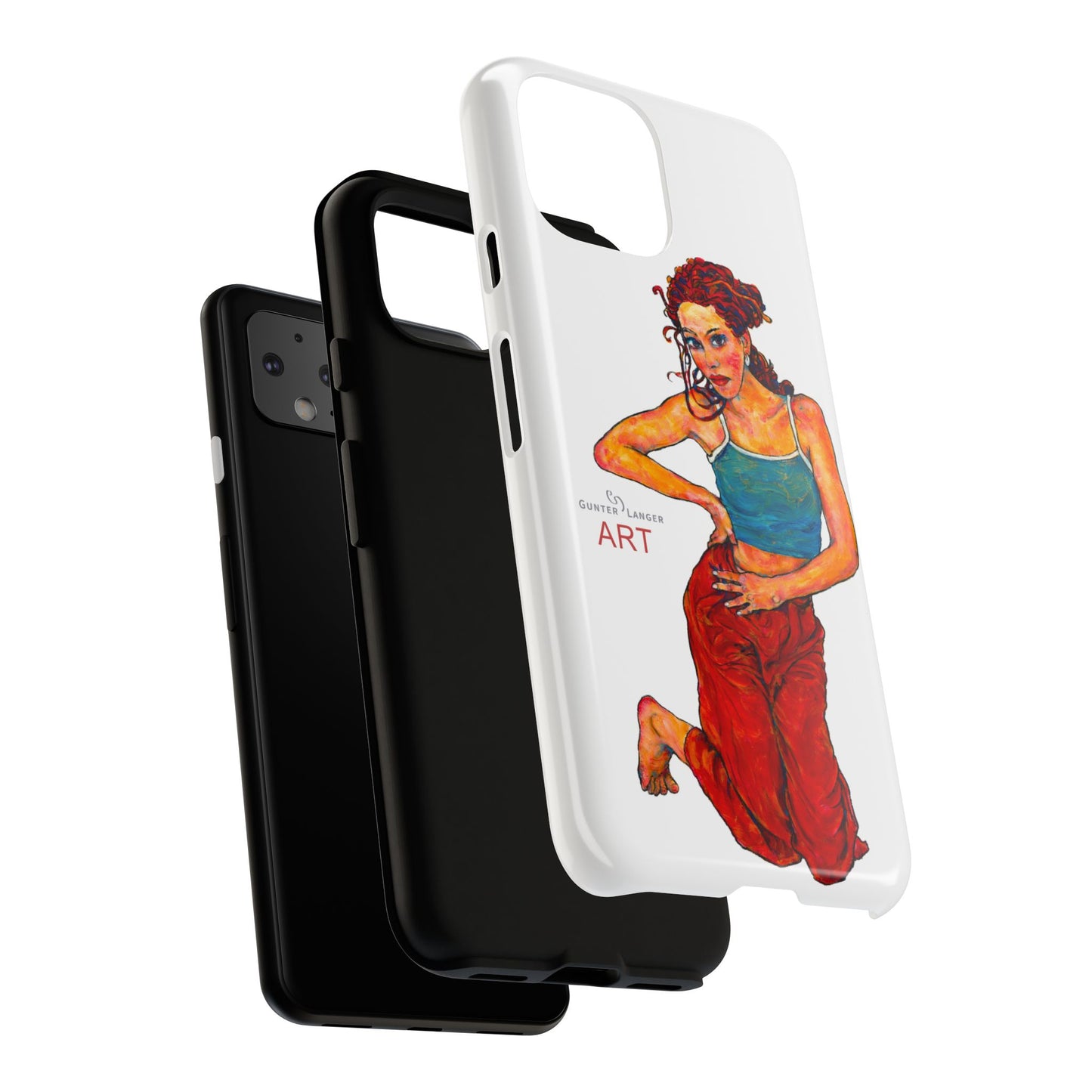 Tough Cases - Google Pixel - Samsung Galaxy - Motiv: Lea, Weiß