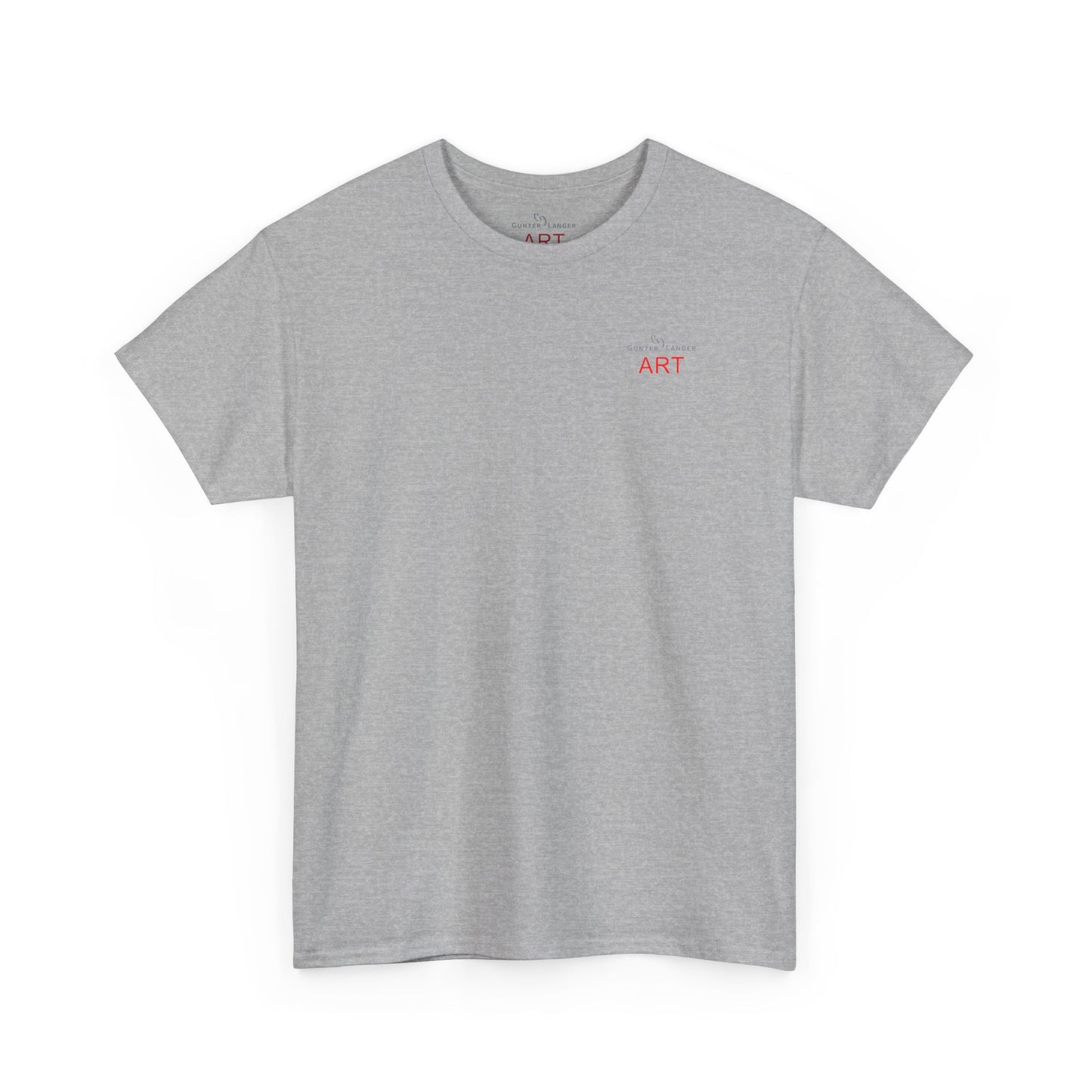 Unisex Heavy Cotton Tee - Motiv: Front Logo & Rückseite Lina, Neck Label
