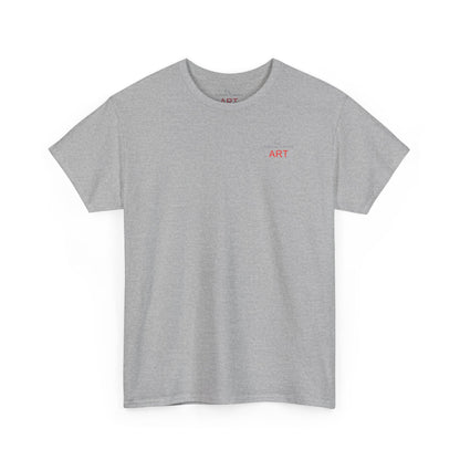 Unisex Heavy Cotton Tee - Motiv: Front Logo & Rückseite Lina, Neck Label